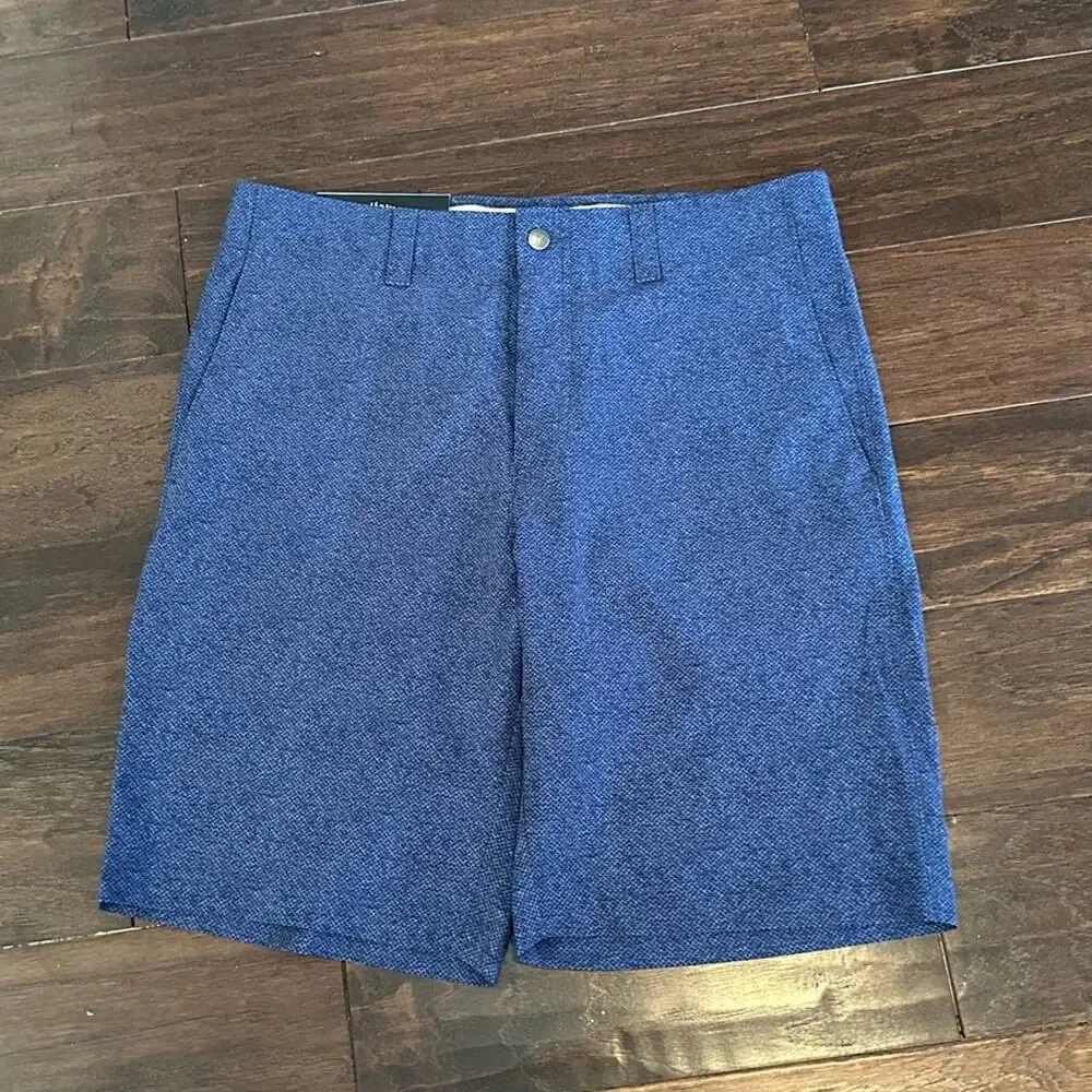 Callaway Golf Shorts Peacoat Blue Mens Size 32 Stretch Waistband NWT Flat Front